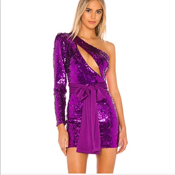 NBD Dresses & Skirts - NBD Freya Mini asymmetric Dress one shoulder